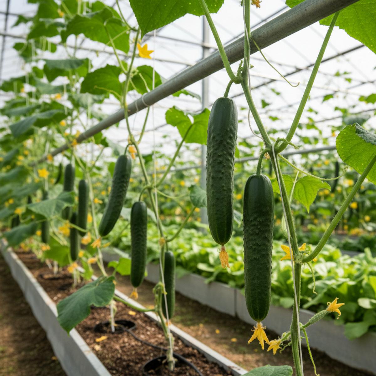 Non-GMO Organic Cucumber Seeds for Planting Vegetable Garden Heirloom Variety with High Germination Rate Easy to Grow Indoor Outdoor Garden Vegetables Seeds