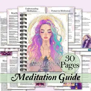 Ultimate Meditation Guide & Practice Manual, Mindfulness, Breathing Techniques, Chakra Balance, Inner Peace, Tm Script, Daily Practices, Planner