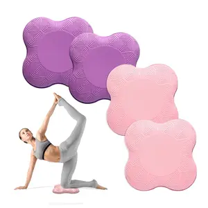 4-piece yoga fitness knee and elbow cushions, Pilates yoga cushioning foam pads, extra-thick slow-rebound foam pads, suitable for knees, elbows, wrists, hands, and head
