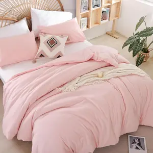 Size Comforter Set Pink Comforter Modern Bedding Comforter Set for All Season Soft Lightweight Microfiber Girls Women Comforter Set (1 Blush Comforter, 2 Pillowcases)