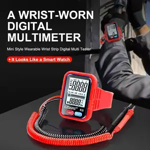 High Precision Multifunctional Voltmeter, Portable Smart Backlit Wristband Multi-Meter, High Accuracy Voltage Tester for High Altitude Work
