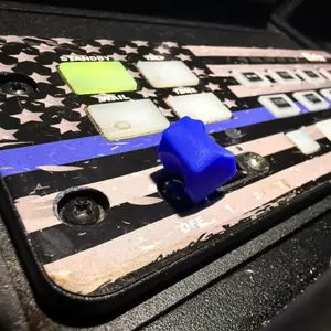 Replacement Emergency Light Toggle Switch Knob Cover for Police Car 3D Printed Lot of 4 Pieces Secure Fit