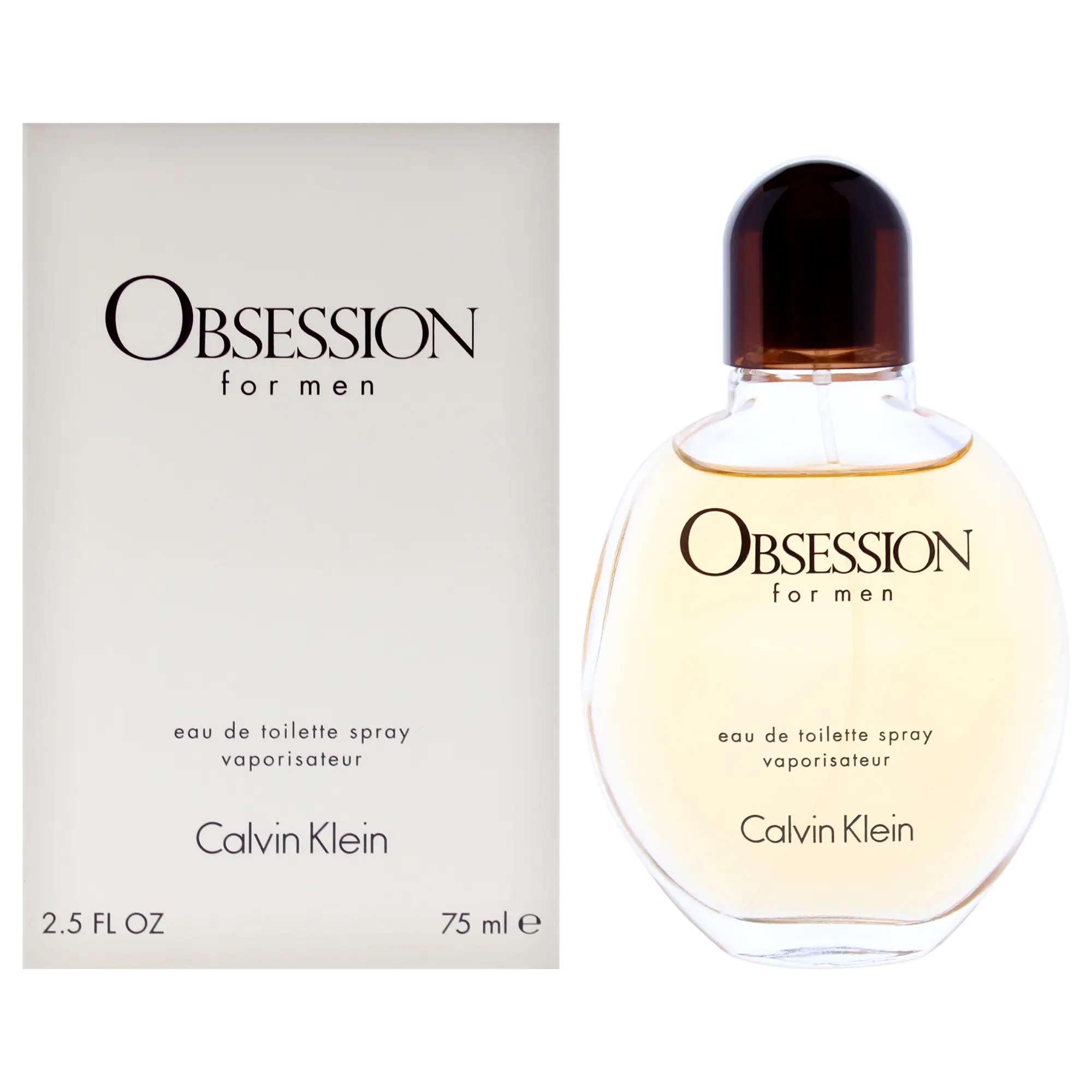 Calvin Klein Obsession CK Classic Cologne for Men, 2.5 fl oz Everyday EDT Spray