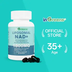 inGreens NAD+ Supplement 1800mg -Pure NAD Supplement -Energy and DNA Repair, Aging Defense, Brain Function -60 -120Count (30-60 Days)