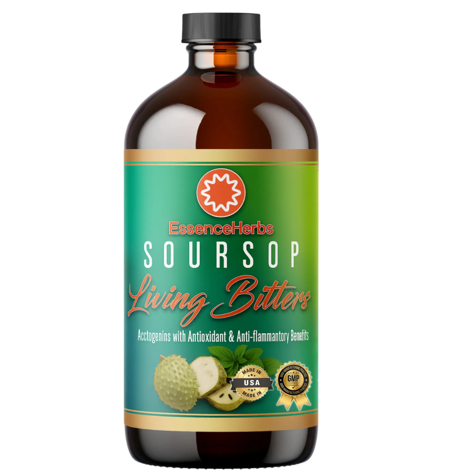 Essence Herbs: Soursop Bitters Healthcare Supplement Dietary