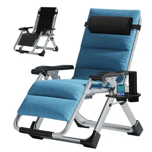 #Summervibes ABORON Zero Gravity Chair, Outdoor Padded Lounge Chair Recliner with Side Table, Outdoor Reclining Chair, Sturdy & Comfortable, Supports up to 440lbs