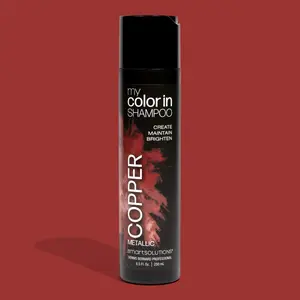 SMART SOLUTIONS MyColorIn Color Depositing Shampoo (Metallic Copper) - Sulfate & Paraben Free Hair Dye | Made in USA (8 Colors)