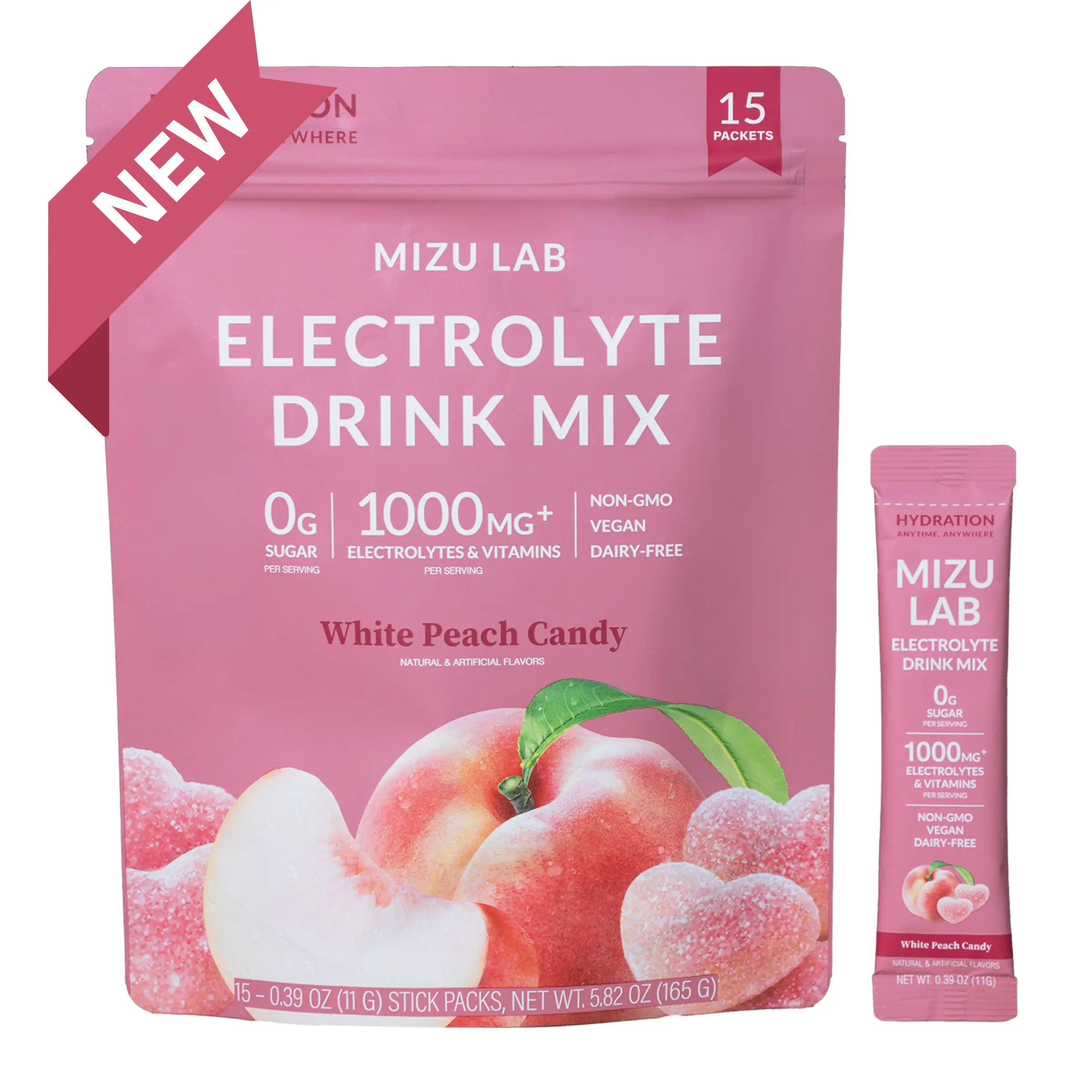 White Peach Candy Electrolytes - Zero Sugar