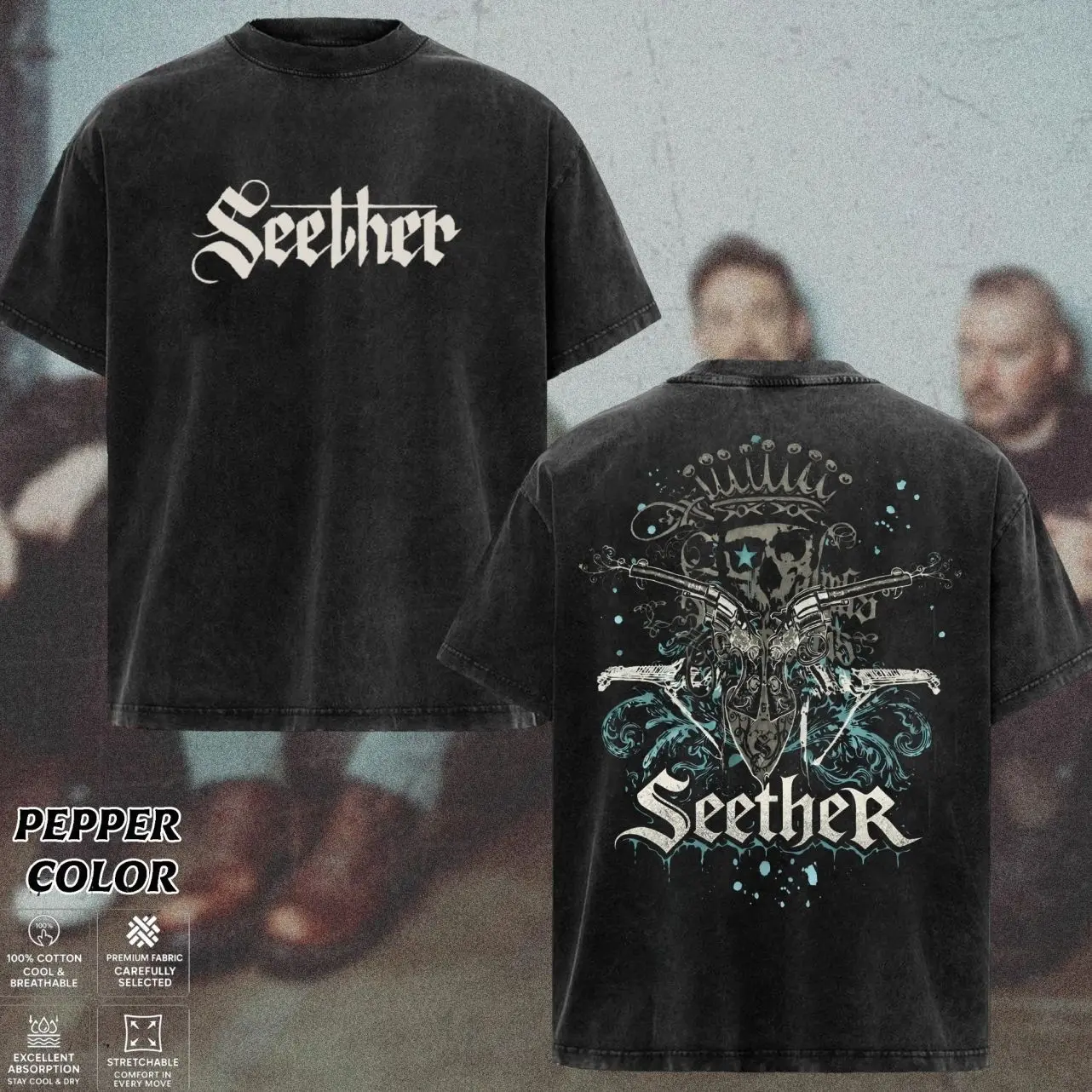 [COLLECTION] Seether Band T-Shirt Collection, Vintage Rock Graphic Tee, Dark Grunge Aesthetic Shirt, Distressed Alternative Metal Band Merch, Gift for Seether Fans, Unisex Merch for Men & Women GN6