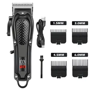 Hair Clippers for Men, Professional Barber Clipper for Hair Cutting Cordless & Corded, Rechargeable Beard Trimmer