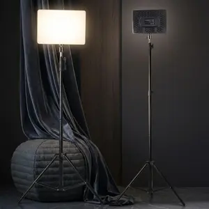 Professional LED Video Light with 63" Adjustable Tripod, 2200K-4500K Color Temperature & 10-Level Brightness for Streaming, Podcasting and Video Conferencing photography kit#valentine's day gifts#Super Bowl