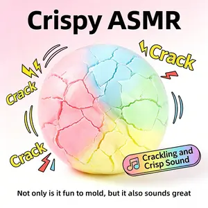 Macaron Color Crispy Ball, Ultra Stress Relief Toy, Squishies, Clear Asmr Sound, Slow Rebound Pressure Relief, Perfect Gift for Parties and Holidays