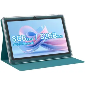 Android 14.0 Tablet 7", RAM 8GB(3+5Expand)+32GB ROM Tablets, Dual Camera,1024 X 600 IPS Display Screen,1TB Expand, Tablet with Case for Gifts, Navy Blue