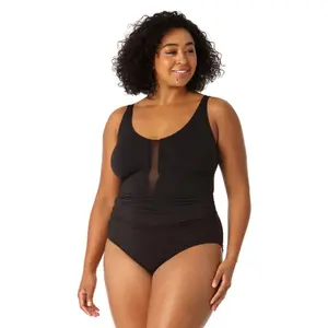 Anne Cole Plus - Women's Mesh One Piece Swimsuit