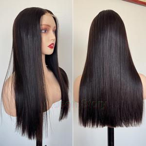 2x6 Real HD Lace Wig Raw Vietnamese Hair Super Double Drawn Bone Straight Bob Wigs 100% Human Hair Pre Bleached Knots