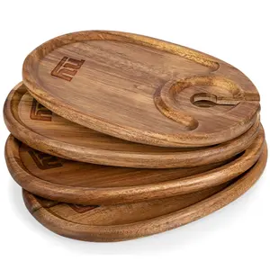 NFL Wine Appetizer Plate Set Of 4