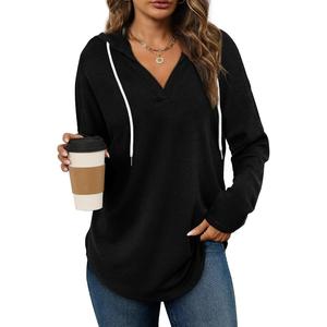 WIHOLL Womens Fashion Tops Hoodies for Women Pullover Oversized Sweatshirts Long SLeeve Shirts Loose Fit