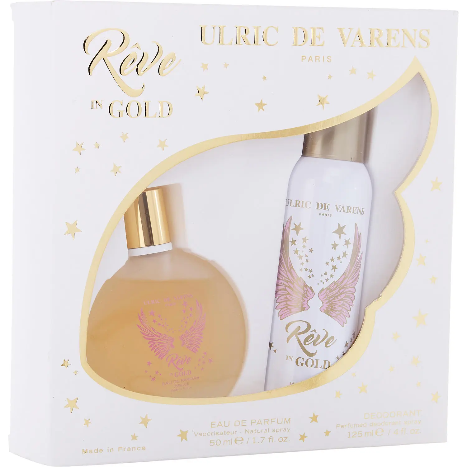 Reve In Gold Set-Eau De Parfum Spray 1.7 Oz & Deodorant Spray 4.2 Oz For Women