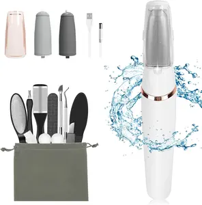 2-in-1 Electric Callus Remover Kit | Rechargeable Foot File with Replaceable Heads