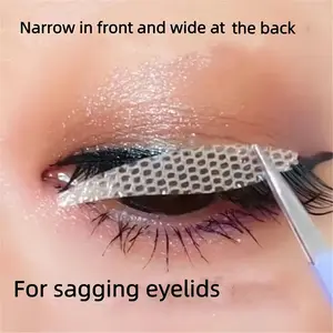 180pcs Waterdrop Eyelid Stickers, Enhance Round Natural Big Eyes, Arc Design for Easy Use, Immediate Lifting Effect, Hidden Look, Cosmetic Makeup Tool, Eye Makeup Accessories