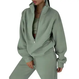 Women's Two-piece Tracksuit Half-zip Tracksuit Jumper and Trousers Jogger Tracksuit