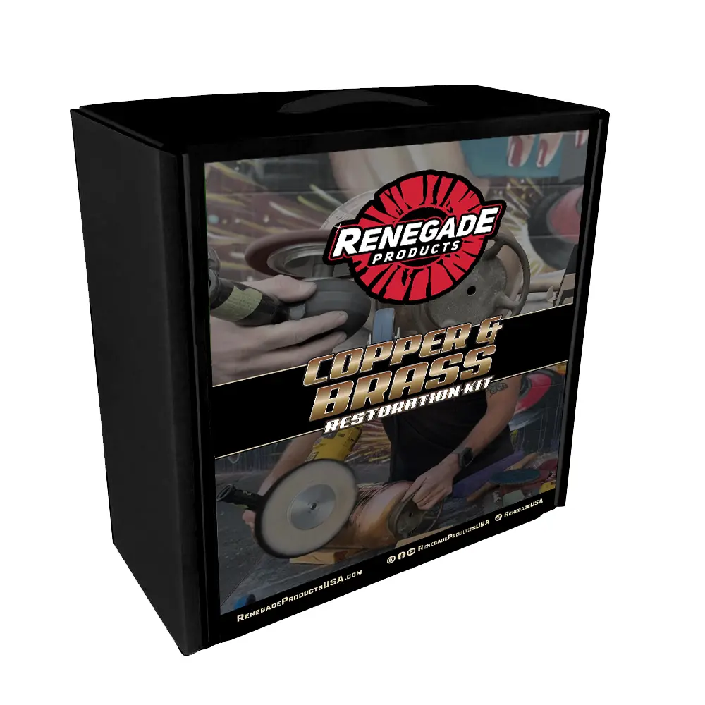 Renegade Products Copper and Brass Restoration Kit – Complete Polishing & Restoration Set for Jewelry, Antiques, Décor & More | Restore Shine, Remove Oxidation & Swirls