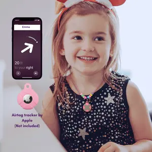 CHABAEBAE Airtag Holders for Kids & Adults, Air Tag Hidden Necklace, Kids Airtag Necklace