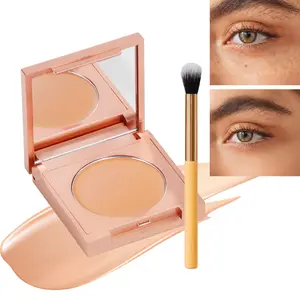Hydrating Concealer Eye Cream - Lightens Dark Circles, Facial Freckles, Dark Circles and Acne Marks, and Covers Tear Troughs. Color Correcting Gel with Light and Buildable Coverage. Comes with 1 Applicator (suitable for All Light Beige Skin Types) Makeup