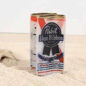 1pc Vintage Beer Tin Hair Claw Clip-Retro Pabst Blue Ribbon,& Schlitz Design, Matte Finish Color-Block Hair Clip for Women, Mother's Day Birthday Gift, Elegant Punk Style Hair Accessories,Cute Hair Clips, Colorful Design,Sturdy Construction