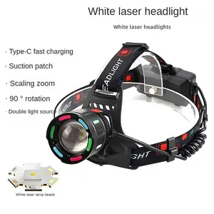 Super Bright Rechargeable LED Headlamp – Zoomable, Adjustable, Waterproof Flashlight  – High Lumen, Lightweight for Running, Camping, Emergency, Power Outages, ,emergency power outages,hurricanes Rechargeable survival supplies,home use tool