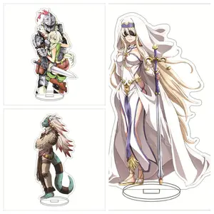 Hot Anime Goblin Slayer Acrylic Stand Model Figure Cosplay Plate Holder Topper Birthday Fans Christmas Desk Decor Plate Gift
