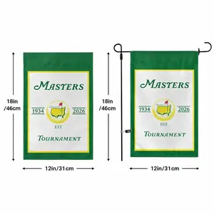 Vintage Golf Tournament 2026 Garden Flag, Major Golf Inspired Yard Flag, Green Golf Fan Lawn Decor, Double Sided Outdoor Garden Banner