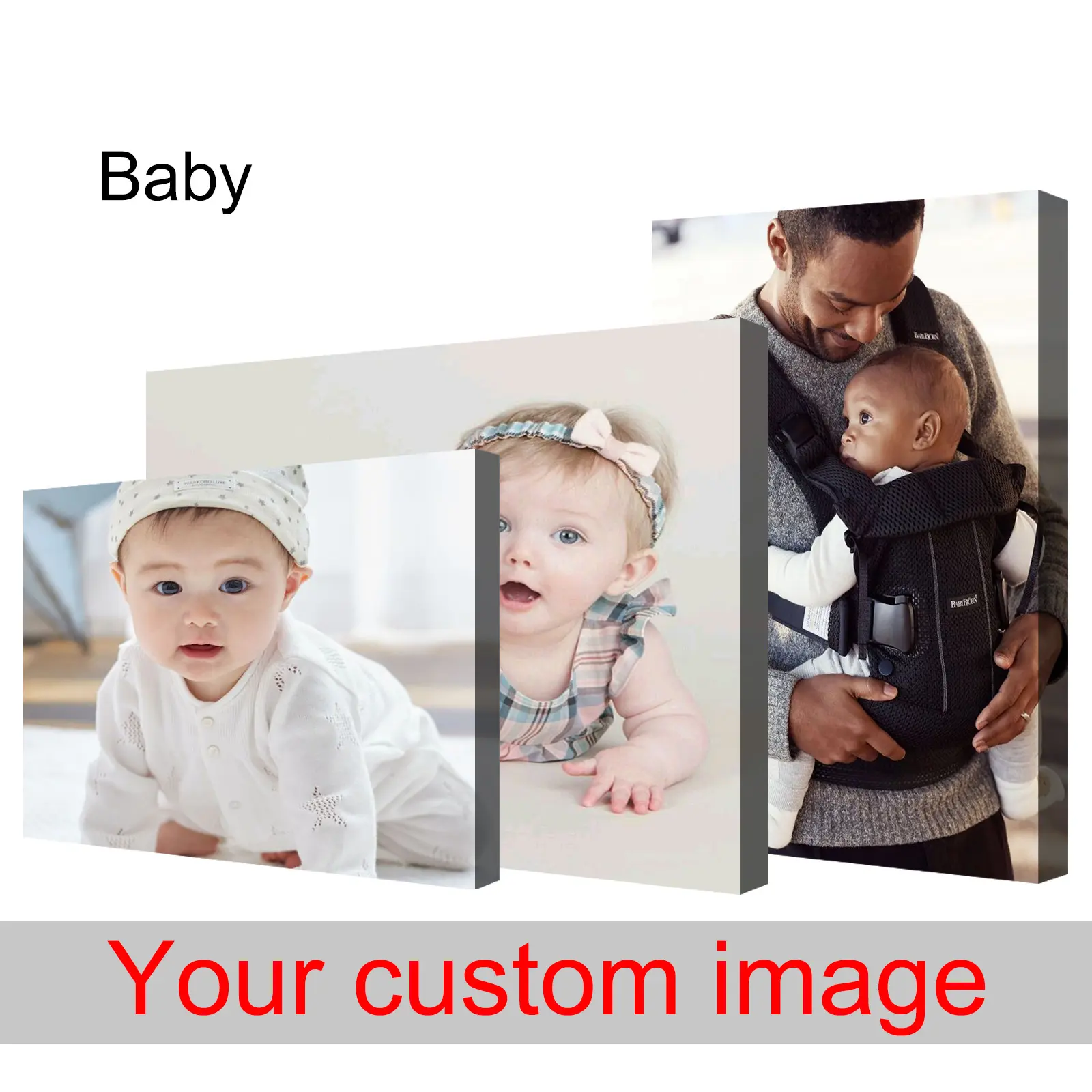 Personalized  Photos Canvas Wall Art - Customizable with Your High-Resolution Images for Weddings Anniversaries Engagements & More