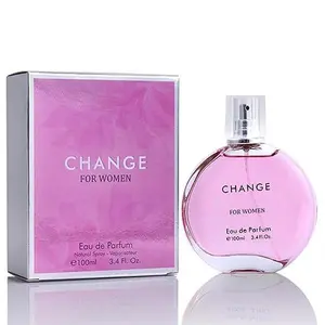 Change Eau De Parfum for Women - Spicy pink pepper on Top Pairing Floral Heart Notes of Jasmine & Iris - Suitable for Casual Wear - Mild & Paraben Free - Elegant 100ml Bottle Packaged in a Box