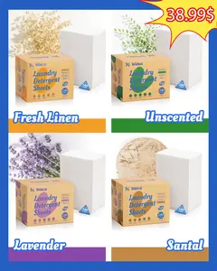 BellaLuce 960 Loads Laundry Sheets - 4 Fresh Scents, Plastic-Free, Compact & Travel Ready | Lasts 2 Years! Multi Purpose Detergent - Natural, 3-Second Dissolve, Lavender & Santal Scents