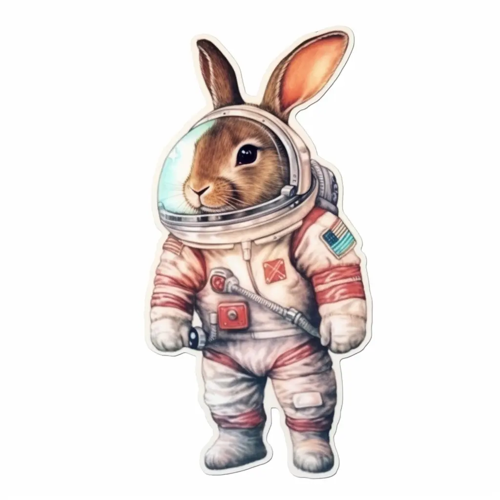 Cute and adorable Bunny Rabbit Vinyl Decal Sticker for Car, Laptop, Tumbler and More. # 0010868