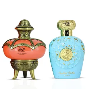 Niche Emarati Durrah & Opulent Dubai Eau de Parfum Spray 100ml (3.4 oz) by Lattafa | Luxury Unfolded: Silky Peaches & Mango Sunsets