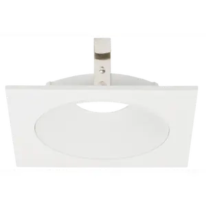 Elco Lighting Pex 4" Square Shallow Reflector, Koto LED Module, Wet Location, White, ELK4216W