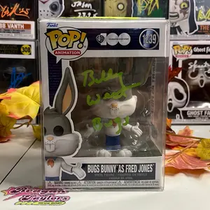 Funko Pop! Autographed Bugs Bunny As Fred Jones Looney Toons Signed By Billy West