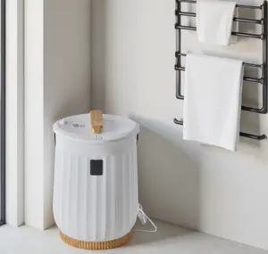ZHUMI-MJT-20L-BG 20L Towel Warmer For Bathroom Fast Heating 4 Timer Settings Auto-Off Safety Child Lock Temp-Alert Design Gray/White #Fyp #viral #foryou #tiktokmademebuyit #homegoods #trendingvideo
