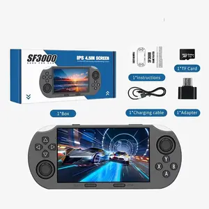 SF3000 Portable Retro Game Console, 4.5" IPS Display Handheld Gaming Device with 3000mAh Battery & 16GB TF Card, Compact Cool Gadgets Gifts for Men Boys Gamers