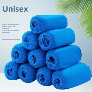 Unisex Blue Disposable Thickened Shoe Covers for Adults & Students Dustproof Breathable Non-slip Durable Abrasion Resistant