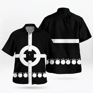 Bartholomew Kuma Inspired Target Pattern Summer Arc Collection – Anime Hawaiian Shirt
