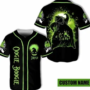 Personalized Oogie Boogie Nightmare Before Xmas Baseball Jersey Shirt XS-5XL [Customize your name, Number. Note "your name and