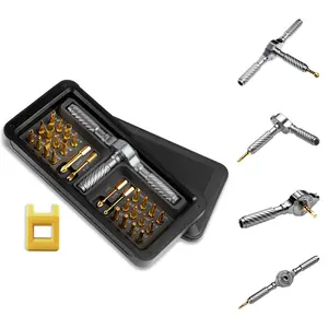 30-In-1 Multi-Function Ratchet Screwdriver Set, High Torque Powerful Output, Professional Home Repair Tools, Durable Design