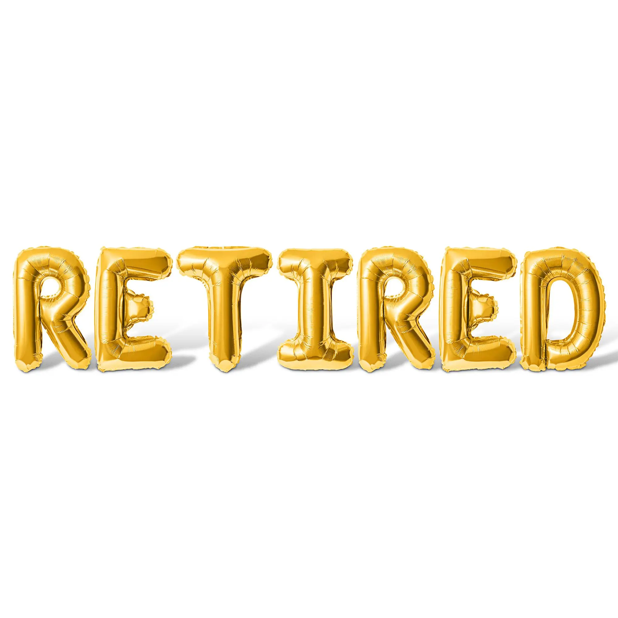 Letter Balloons - RETIRED 16" Inch Alphabet Letters Foil Mylar Balloon Retirement Party Banner