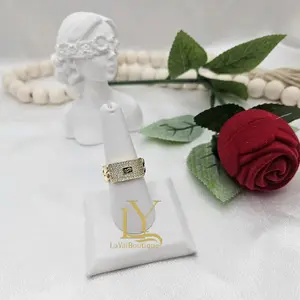 LaYaiBoutique #2088 Monaco ring 14k gold plated high quality