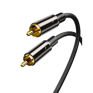 Coaxial Digital Audio  (3.3 ft/1 M)-[-Plated & Braided]-Subwoofer  RCA Male to Male HiFi 5.1 SPDIF Stereo Audio  for  Theater, HDTV, Amplifier Speaker Soundbar Black...