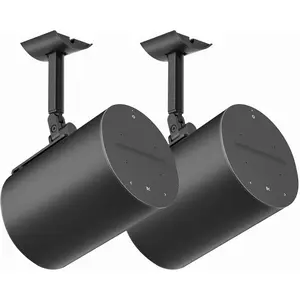 Pair of Speaker Wall Mount for Sonos Era 100 Ceiling Mount Black - Swivel and Tilt Speaker Bracket for Sonos Era 100 Wall Mount with Dual Installation Options Mount
