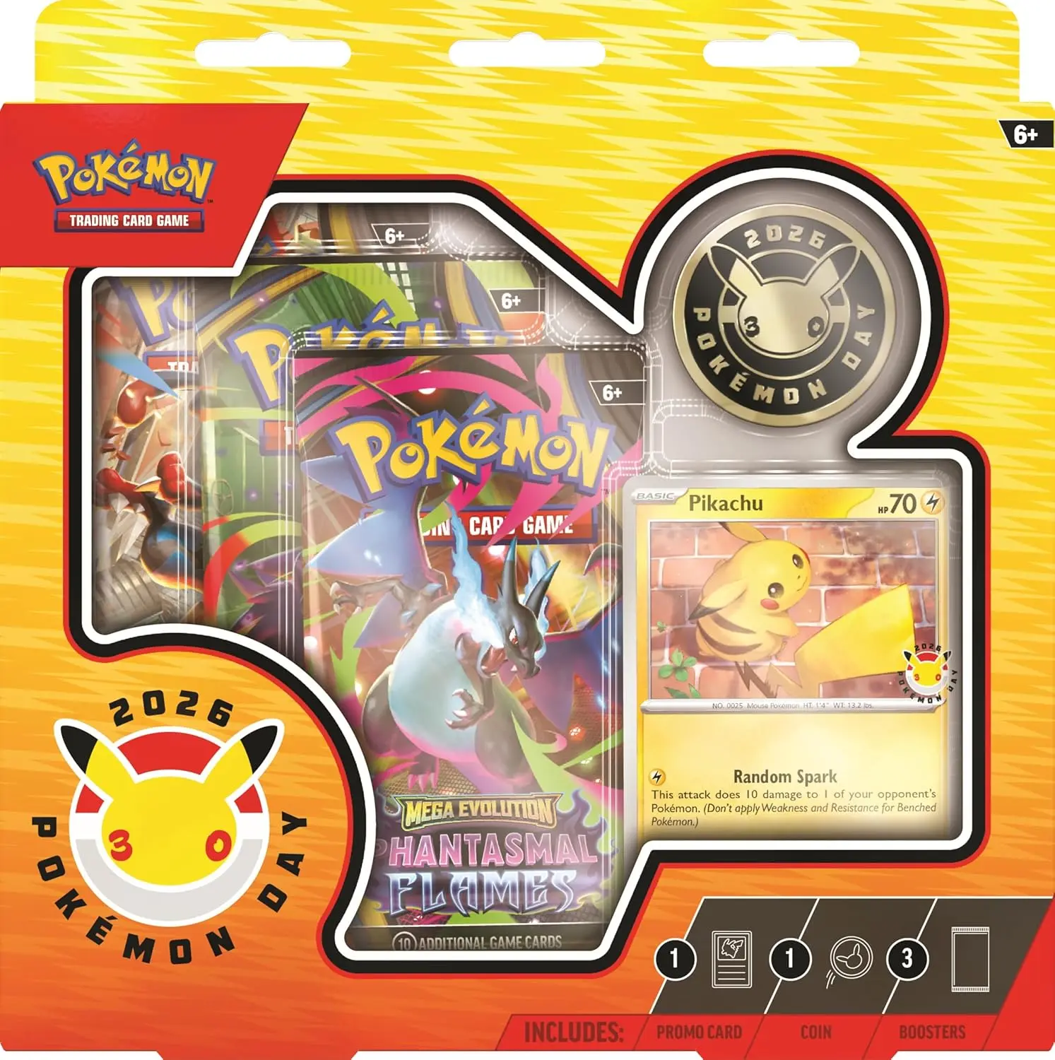 Pokémon TCG: 30th Anniversary Pokémon Day 2026 Collectible Cards, Non-Sports Trading Card Collection
